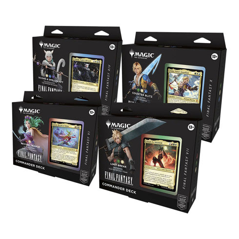 Magic Final Fantasy Commander Decks (Set of 4)