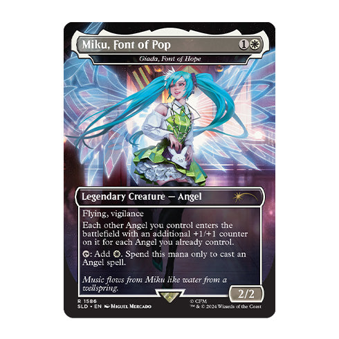 MTG Hatsune Miku: Winter Diva 英語 Foil NEW Secret Lair X Hatsune Miku: Winter Diva | EN RAINBOW