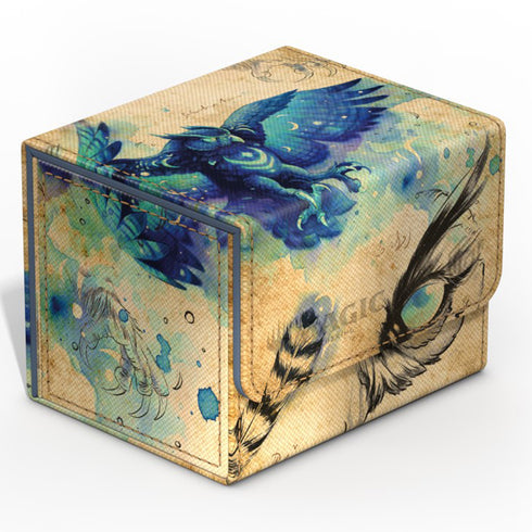 Ultimate Guard Sidewinder 100+ Xenoskin Deck Box - MTG Bloomburrow - Maha, Its Feathers Night