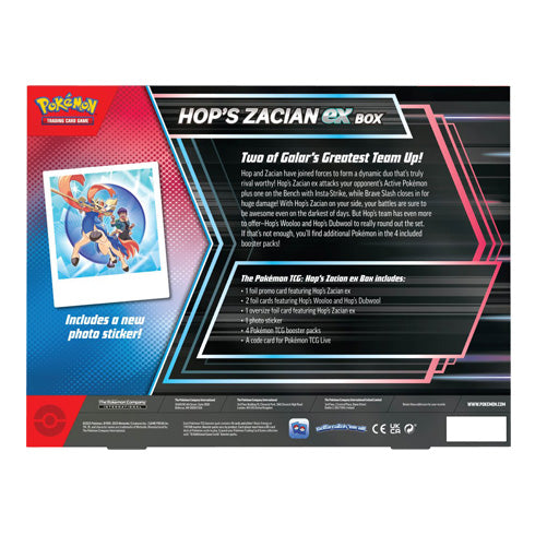 Hop's Zacian ex Box POKEMON TCG