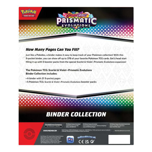 Scarlet & Violet Prismatic Evolutions Binder Collection POKEMON TCG