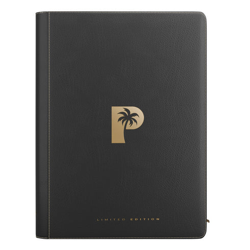 Palms Off 16 Pocket MEGA Capacity Zip Binder Limited Edition - Black/Gold