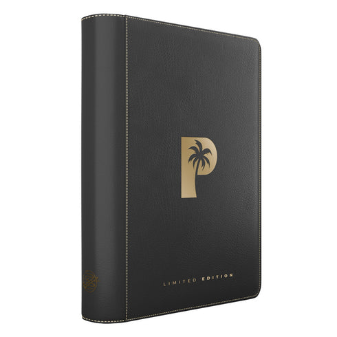 Palms Off 9 Pocket MEGA Capacity Zip Binder Limited Edition - Black/Gold