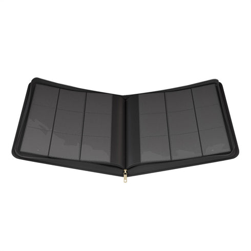 Palms Off 9 Pocket MEGA Capacity Zip Binder Limited Edition - Black/Gold