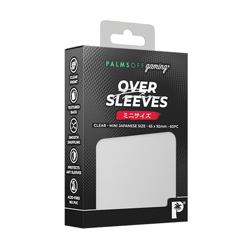 Palms Off Japanese Premium Over Sleeves 60pc Clear
