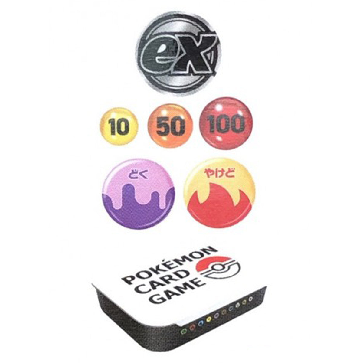 Pokemon Card Game Official Acrylic Damage Counter &amp; Case set Japanese ...