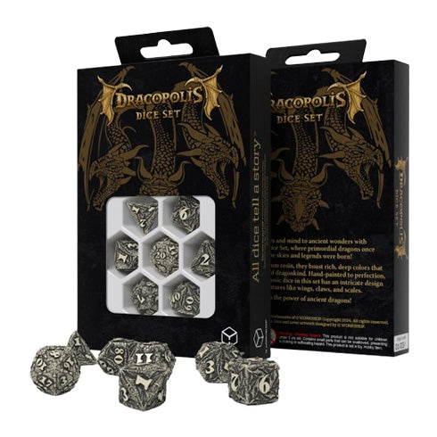 Q Workshop Dracopolis The Scandinavian Blackfang Dice Set 7