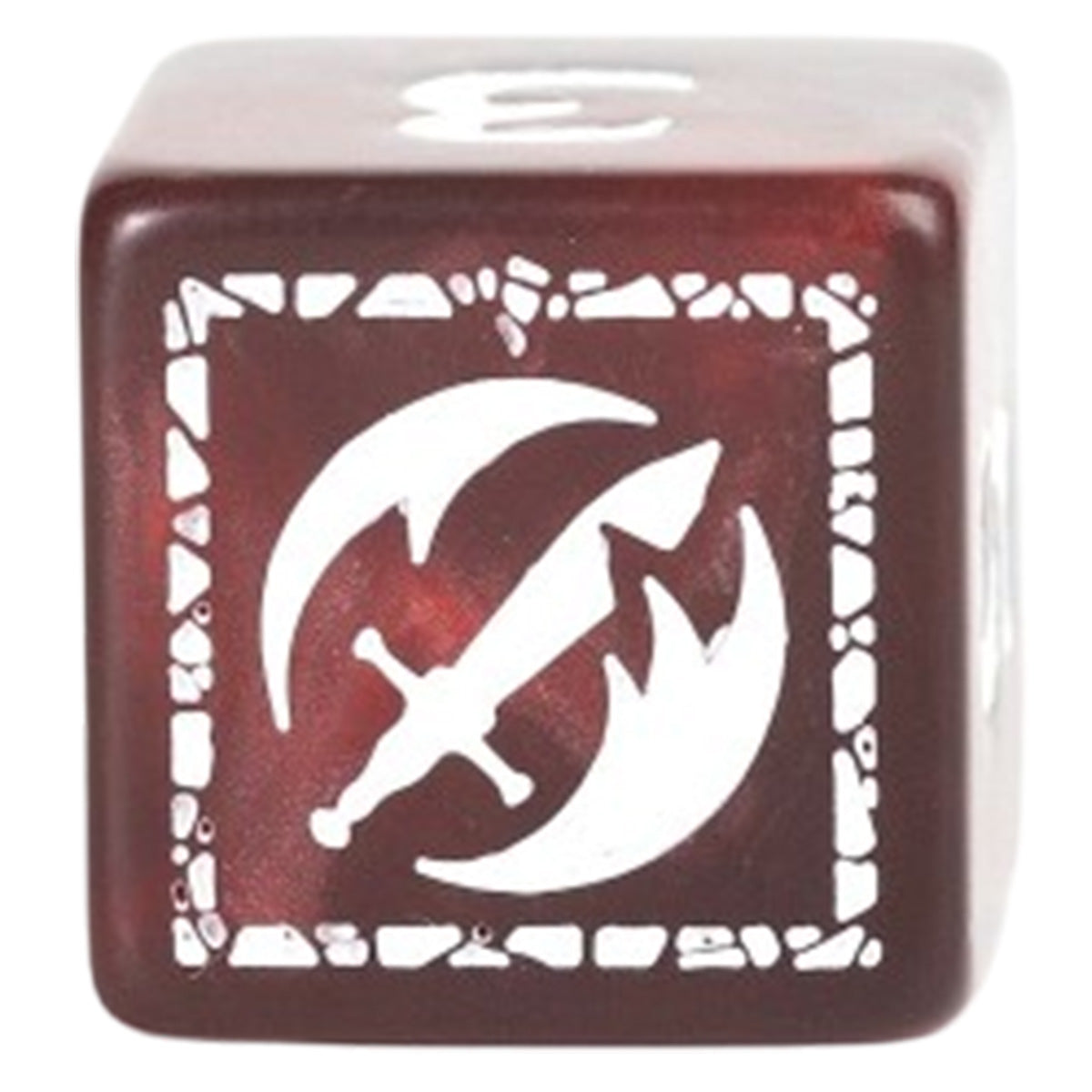 D&D Adventure Dice Set - Fighter Class In Red With 17 Piece Polyhedral Dice For Tabletop RPG