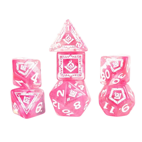 Sirius D&D Adventure Dice - Wizard - Fuchsia