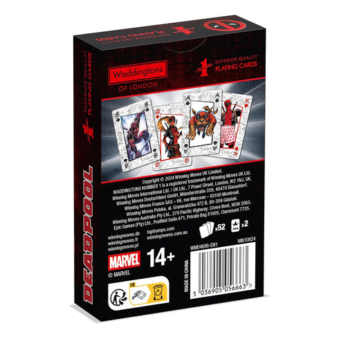 Waddington's No 1 of London Deadpool Playing Cards