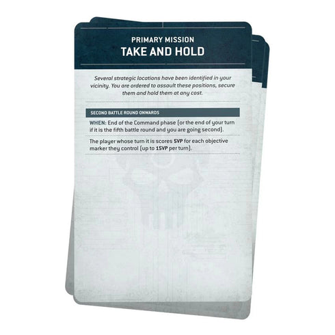 Warhammer 40K Chapter Approved Pariah Nexus Mission Deck