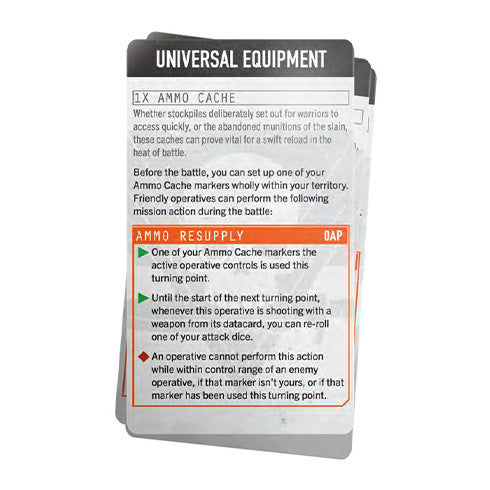 Warhammer 40K Kill Team Tempestus Aquilons Datacards