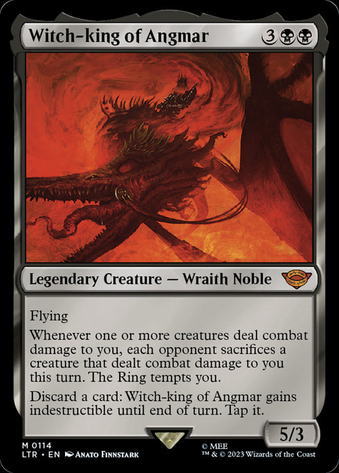 FOIL Witch-king of Angmar (LTR-114) - The Lord of the Rings: Tales of Middle-earth - Magic The Gathering