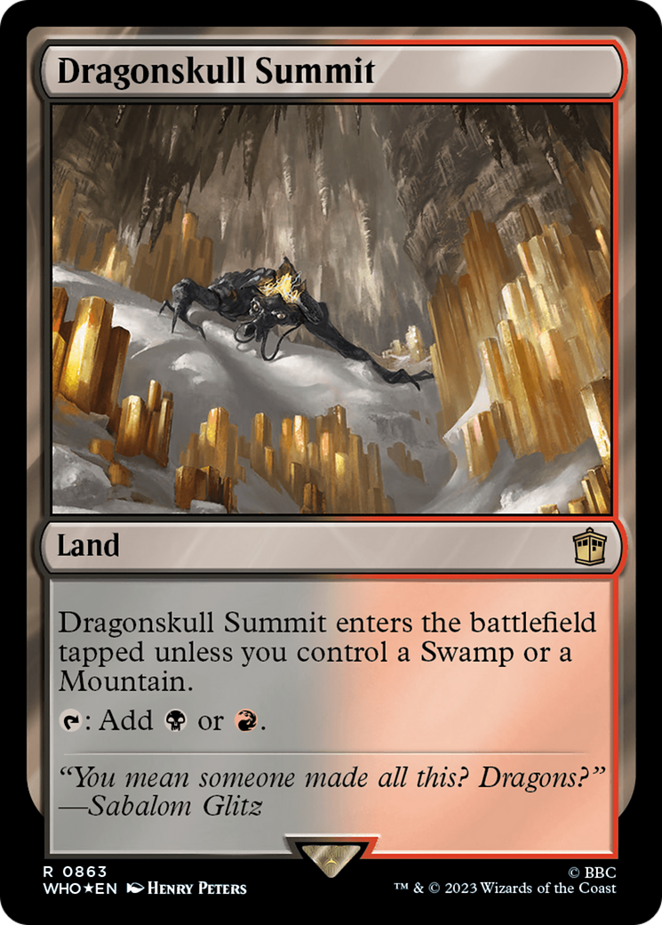 Magic The Gathering - Dragonskull Summit (Vetta Del Teschio Di Drago) - Carta Singola Rara Da Magic 2010 (M10) - 2