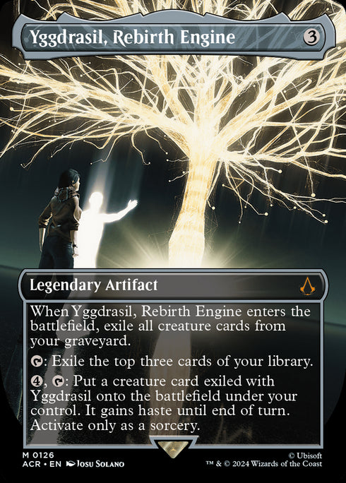 Yggdrasil, Rebirth Engine (ACR-126) - Assassin's Creed (Borderless) - Magic The Gathering