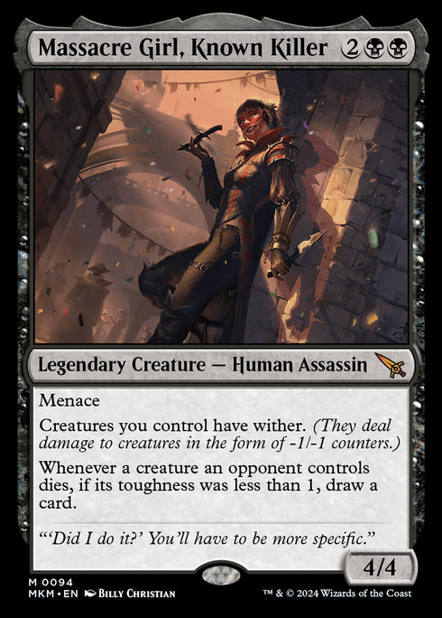 Massacre Girl, Known Killer (MKM-094) - Murders at Karlov Manor - Magic The Gathering