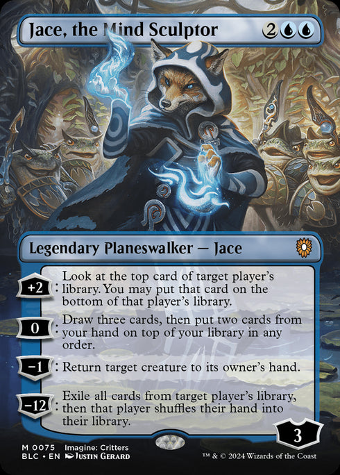 Jace, the Mind Sculptor (BLC-075) - Bloomburrow Commander (Borderless) - Magic The Gathering