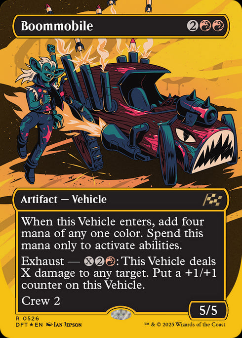 FOIL Boommobile (Borderless) (First-Place Foil) (DFT-526) - Aetherdrift (Borderless) - Magic The Gathering