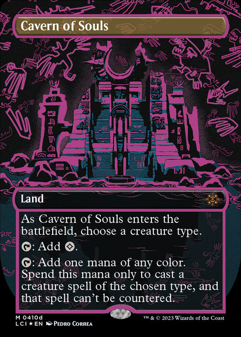 FOIL Cavern of Souls (LCI-410D) - The Lost Caverns of Ixalan (Borderless) - Magic The Gathering