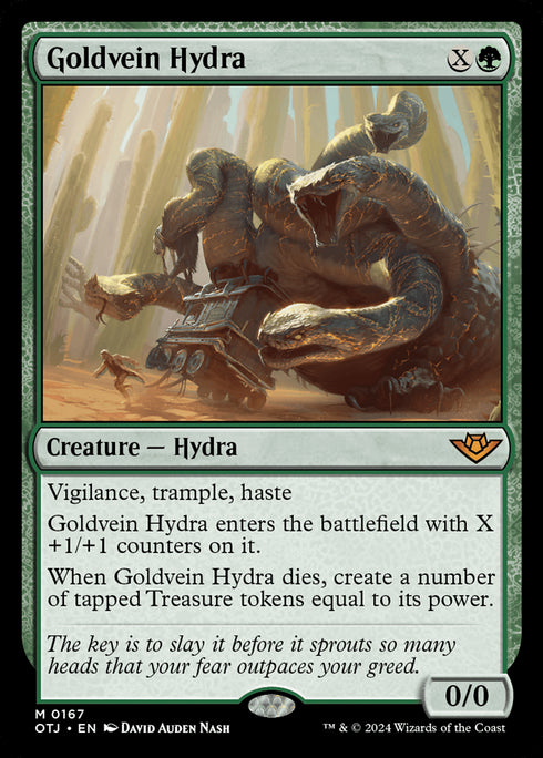 FOIL Goldvein Hydra (OTJ-167) - Outlaws of Thunder Junction - Magic The Gathering