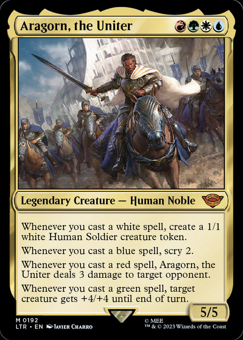 Aragorn, the Uniter (LTR-192) - The Lord of the Rings: Tales of Middle-earth - Magic The Gathering