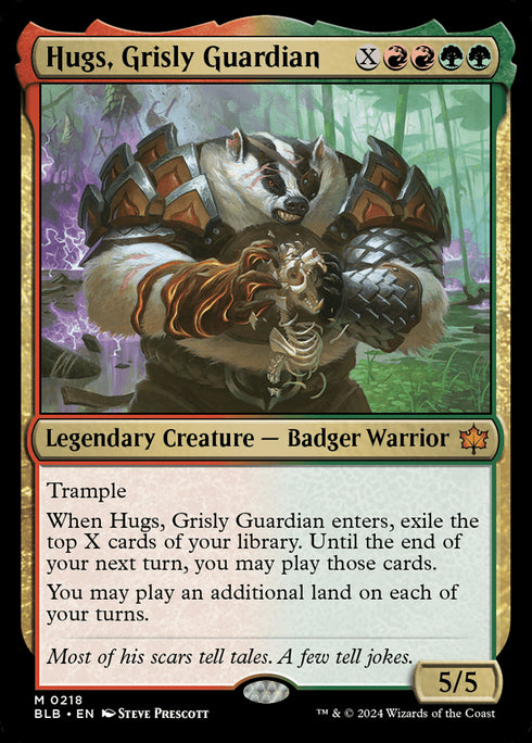 Hugs, Grisly Guardian (BLB-218) - Bloomburrow - Magic The Gathering