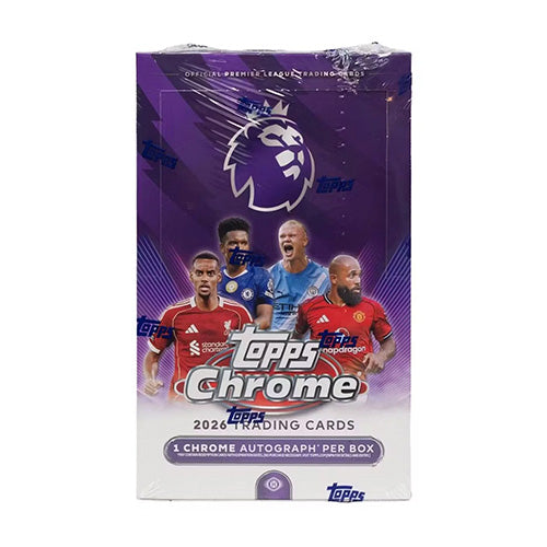 premier league booster box Topps Chrome 2026 Soccer Hobby battles of legend Chase on Black Market Prism Star Type:1-Pack Blister