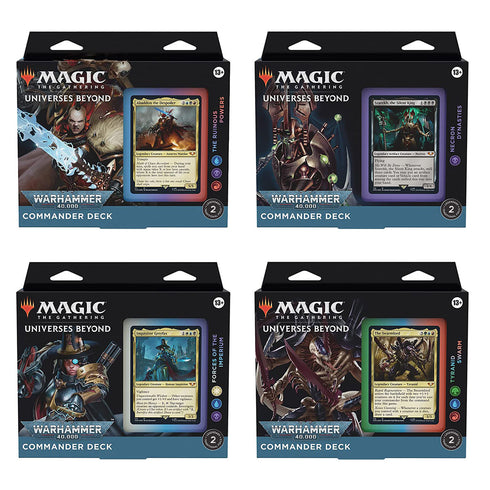 Magic Warhammer 40K Universes Beyond Commander Decks Regular Edition (Set of 4)
