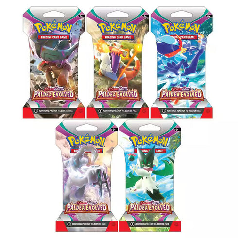 POKEMON TCG Scarlet & Violet Paldea Evolved Hang-sell Single Blister Pack