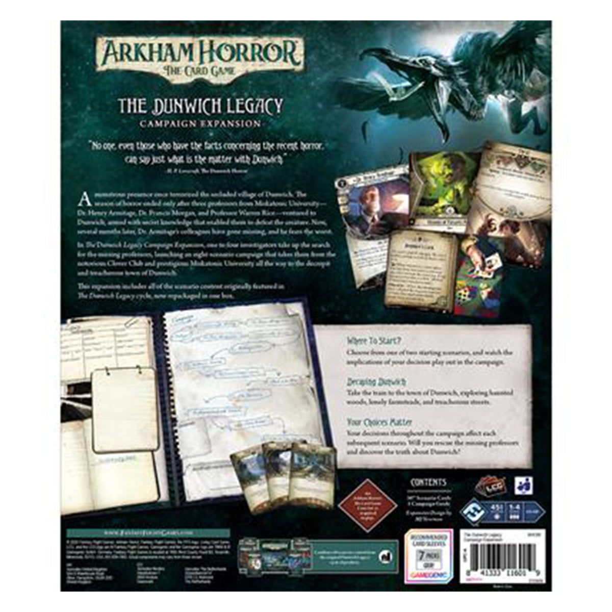 Arkham Horror LCG The Dunwich Legacy Campaign Expansion Gameology product