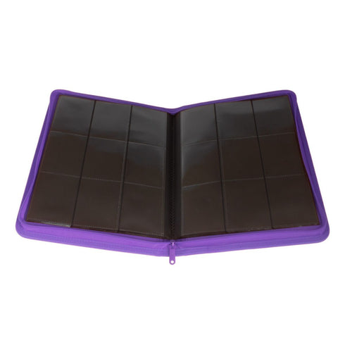 Collector's Series 9 Pocket Zip Trading Card Binder - PURPLE