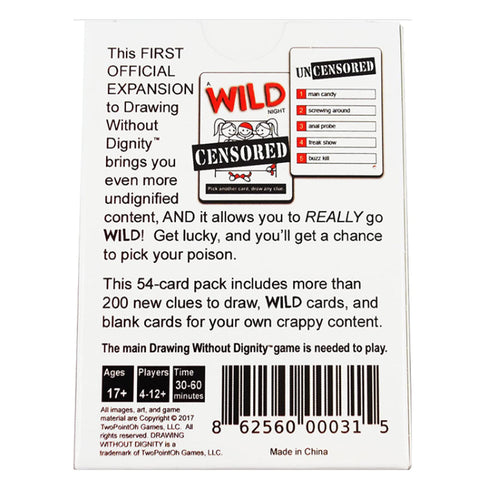 Drawing Without Dignity Expansion Pack 1 Card Game