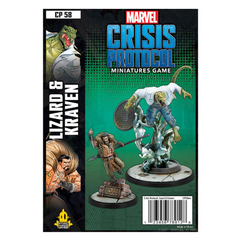 Marvel Crisis Protocol Lizard and Kraven