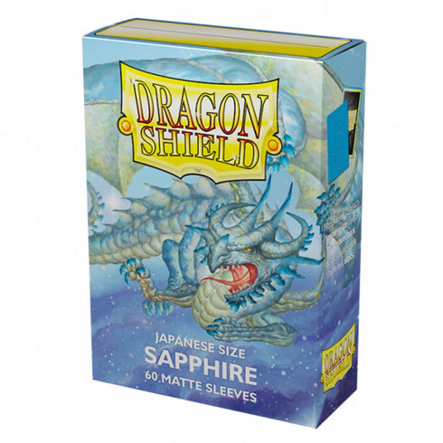 Dragon Shield Japanese Box 60ct Sapphire MATTE 59x86mm Sleeves