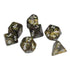 Chessex CHX 27418 Leaf Black Gold/silver 7-Die Set