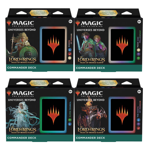 Magic The Lord of the Rings: Tales of Middle-Earth Commander Decks (Set of 4)