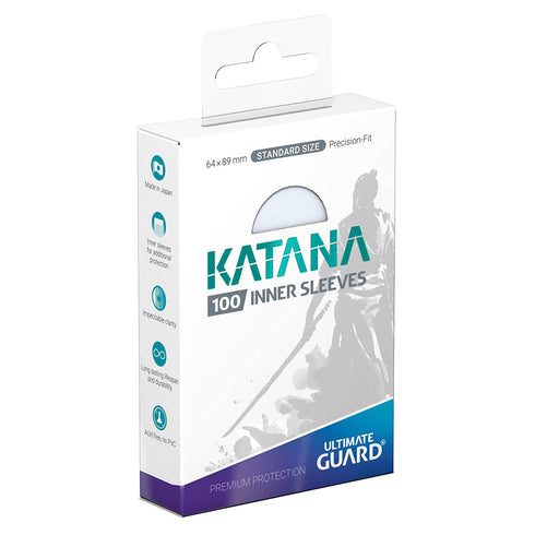 Ultimate Guard Katana Standard Size Inner Sleeves Perfect-Fit 100ct
