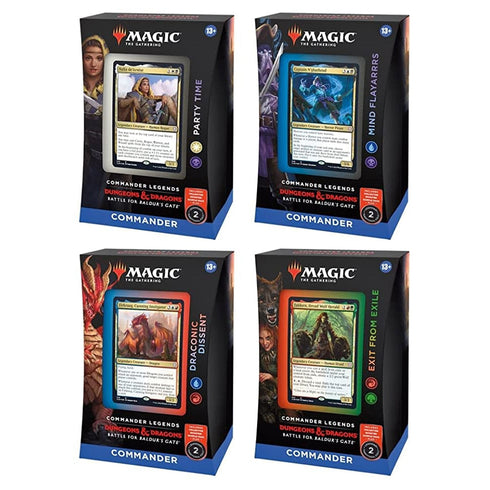 Magic Commander Legends: Battle for Baldur’s Gate Commander Decks (Set of 4) MTG