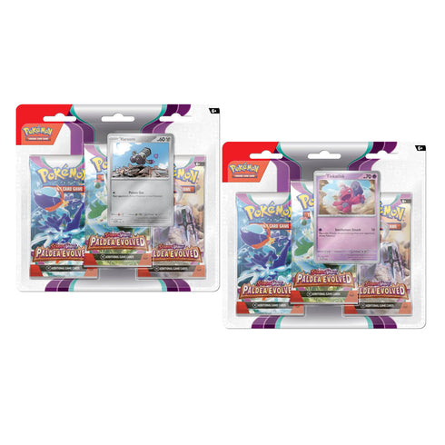 Scarlet & Violet Paldea Evolved Three Booster Blister (Pair) POKEMON TCG