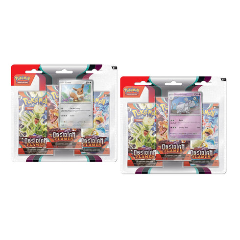 Scarlet & Violet Obsidian Flames Three Booster Blister (Pair) POKEMON TCG