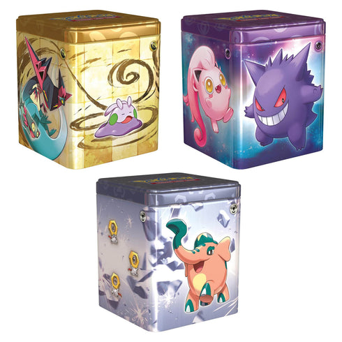 POKEMON TCG Stacking Tins Psychic/Metal/Dragon (Set of 3)