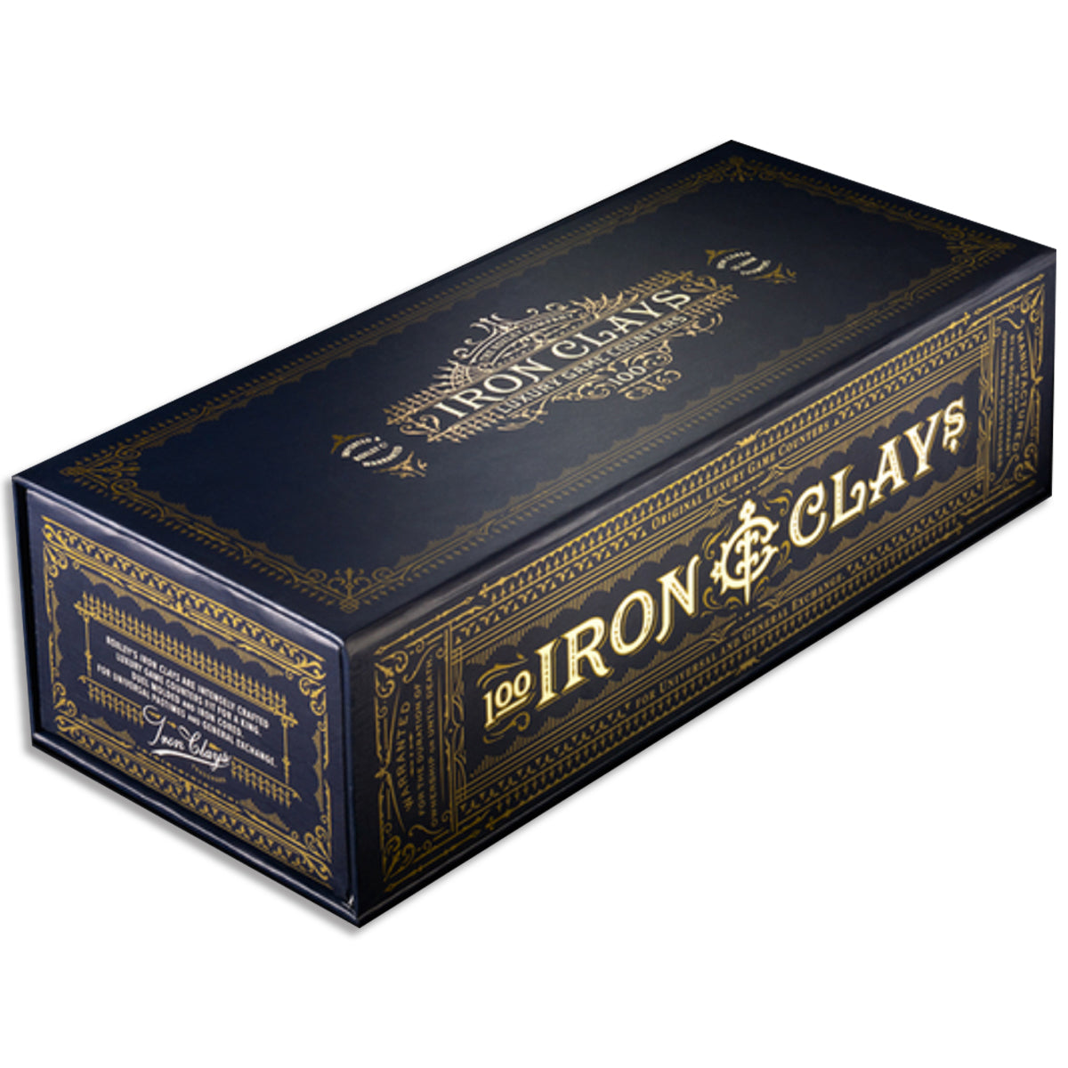Iron Clays 100 Chips Printed Box Luxury Game Counters Brass Birmingham  Lancashire