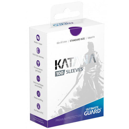 Ultimate Guard Katana Standard Size Sleeves 66 x 91mm Purple 100ct