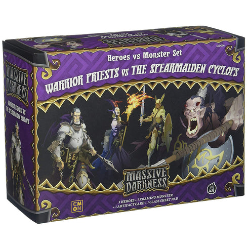Massive Darkness Warrior Priests vs The Spearmaiden Cyclops Expansion