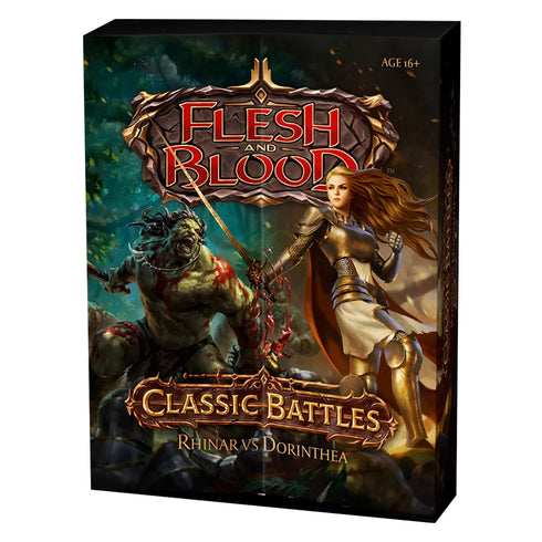 Flesh and Blood Classic Battles Rhinar vs Dorinthea