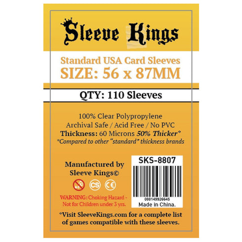 Sleeve Kings Standard USA 56mm x 87mm 110pc