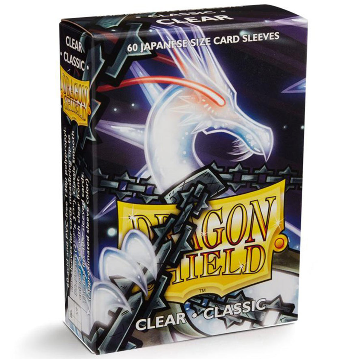 Dragon Shield Japanese 60ct Classic Clear 59x86mm Sleeves – Gameology
