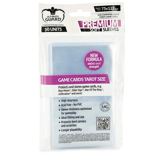 Ultimate Guard Premium Soft Sleeves for Tarot Cards 50ct 73x122mm