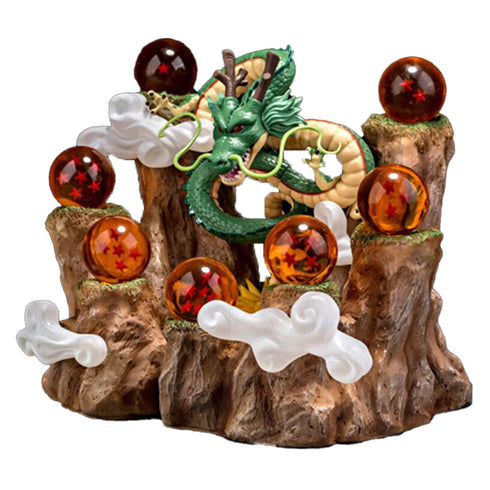 Dragon Ball Z Shen Long 7 Star Ball Statue with Mini Mountain