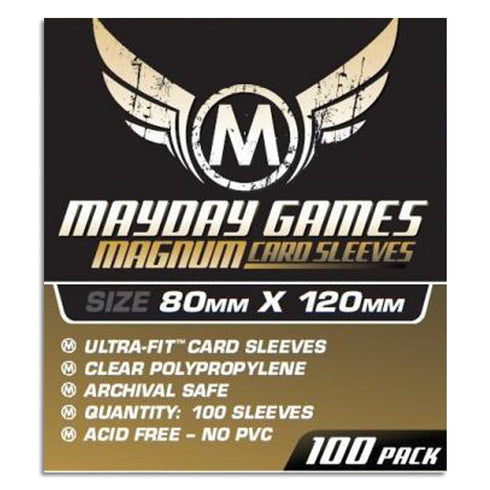 Mayday Standard Magnum Gold Sleeve Pack of 100 80 X 120 MM Dixit Mysterium
